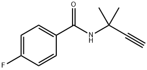 4-fluoro-N-(2-methylbut-3-yn-2-yl)benzamide Structure