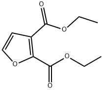 2,3-Furandicarboxylic acid, diethyl ester Structure