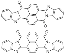 ビスベンゾイミダゾ[2,1-b:1',2'-j]ベンゾ[lmn][3,8]フェナントロリン-6,9-ジオン/ビスベンゾイミダゾ[2,1-b:2',1'-i]ベンゾ[lmn][3,8]フェナントロリン-8,17-ジオン 化学構造式