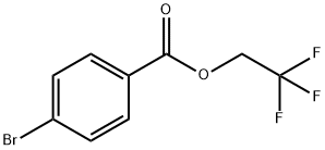 Benzoic acid, 4-broMo-, 2,2,2-trifluoroethyl ester Struktur