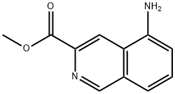 5-氨基异喹啉-3-羧酸甲酯, 80066-70-2, 结构式