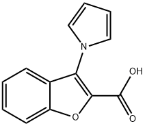 3-(1H-PYRROL-1-YL)-1-BENZOFURAN-2-CARBOXYLIC ACID Struktur