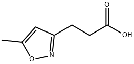 3-(5-甲基异噁唑-3-基)丙酸, 80073-32-1, 结构式