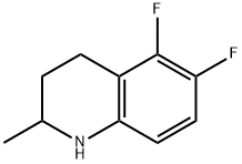 (±)-5,6-二氟-1,2,3,4-四氢喹哪啶,80076-46-6,结构式