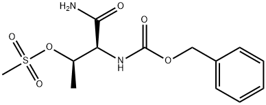 benzyl [R-(R*,S*)]-[1-carbamoyl-2-(mesyloxy)propyl]carbamate Struktur