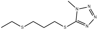 1H-Tetrazole, 5-((3-(ethylthio)propyl)thio)-1-methyl- Struktur