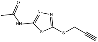 N-[5-(2-propynylthio)-1,3,4-thiadiazol-2-yl]acetamide Struktur
