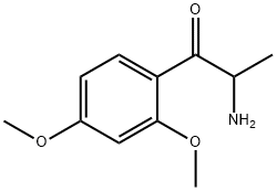 1-Propanone,  2-amino-1-(2,4-dimethoxyphenyl)- Structure