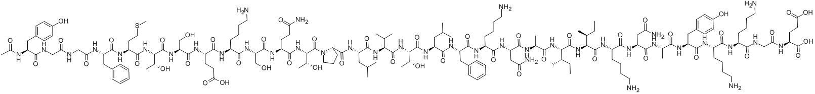 AC-BETA-ENDORPHIN (HUMAN), 80102-04-1, 结构式