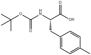 BOC-4-メチル-L-フェニルアラニン 化学構造式