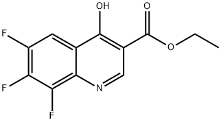6,7,8-Trifluoro-4-hydroxyquinoline-3-carboxylic acid ethyl ester Struktur