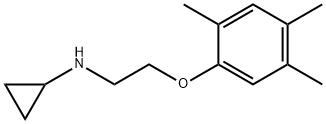 Cyclopropylamine, N-[2-(2,4,5-trimethylphenoxy)ethyl]- (8CI) 化学構造式