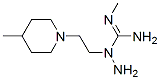 Guanidine, 1-amino-2-methyl-1-[2-(4-methylpiperidino)ethyl]- (8CI) 化学構造式