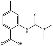 p-Toluic acid, 2-(3,3-dimethylureido)- (8CI) 化学構造式