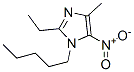 Imidazole, 2-ethyl-4-methyl-5-nitro-1-pentyl- (8CI) Struktur