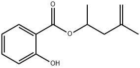 2-羟基苯甲酸-1,3-二甲基-3-丁烯酯, 80118-10-1, 结构式