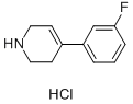 4-(3-FLUORO-PHENYL)-1,2,3,6-TETRAHYDRO-PYRIDINE HYDROCHLORIDE SALT Struktur