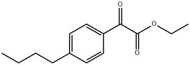 4-N-ブチルベンゾイルぎ酸エチル 化学構造式