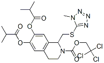 2(1H)-Isoquinolinecarboxylic  acid,  3,4-dihydro-6,7-bis(2-methyl-1-oxopropoxy)-1-[[(1-methyl-1H-tetrazol-5-yl)thio]methyl]-,  2,2,2-trichloroethyl  ester|
