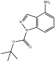 1-Boc-4-aminoindazole 化学構造式