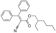 2-ethylhexyl 2-cyano-3,3-diphenyl-prop-2-enoate 结构式