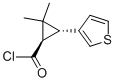 Cyclopropanecarbonyl chloride, 2,2-dimethyl-3-(3-thienyl)-, trans- (9CI) Structure