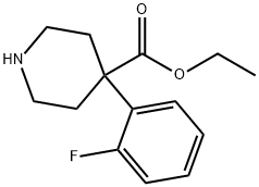 4-(2-FLUOROPHENYL)-4-PIPERIDINECARBOXYLIC ACID ETHYL ESTER,80142-03-6,结构式