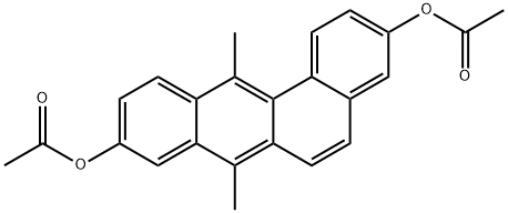 7,12-ジメチルベンゾ[a]アントラセン-3,9-ジオール=ジアセタート 化学構造式