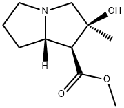 1H-Pyrrolizine-1-carboxylic acid, hexahydro-2-hydroxy-2-methyl-, methy l ester, (1S-(1alpha,2alpha,7aalpha))- Structure