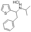 2-Thenylamine, alpha-benzyl-N-isopropyl-, hydrochloride Structure