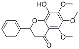 4H-1-Benzopyran-4-one, 2,3-dihydro-8-hydroxy-5,6,7-trimethoxy-2-phenyl - Structure