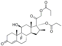 1,2-二氢-贝他米松17,21-二丙酸酯,80163-83-3,结构式