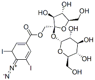 O-(4-diazo-3,5-diiodobenzoyl)sucrose Structure