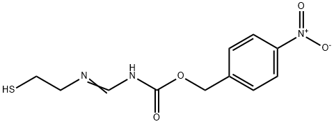N-(N-P-Nitro-Benzyloxycarbonyl)-Formimidoyl-2-Aminoethylthiol 结构式