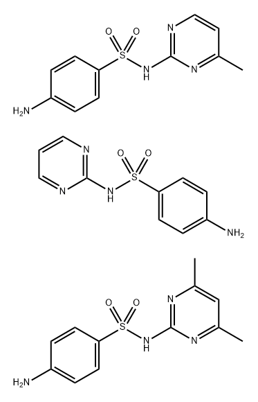 trisulfapyrimidine 结构式