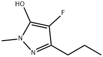 1H-Pyrazol-5-ol,  4-fluoro-1-methyl-3-propyl- Structure