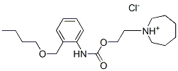 2-(1-azoniacyclohept-1-yl)ethyl N-[2-(butoxymethyl)phenyl]carbamate ch loride Structure
