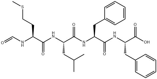 FOR-MET-LEU-PHE-PHE-OH Structure