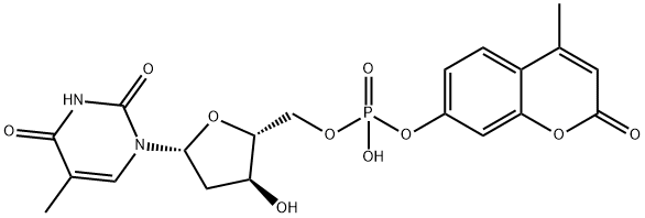 4-methylumbelliferyl thymidine 5'-phosphate,80180-70-7,结构式