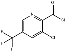 3-Chloro-2-(chlorocarbonyl)-5-(trifluoromethyl)pyridine, 3-Chloro-5-(trifluoromethyl)picolinoyl chloride Structure