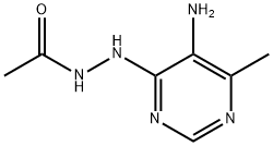 Acetic  acid,  2-(5-amino-6-methyl-4-pyrimidinyl)hydrazide Structure