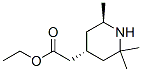 4-Piperidineaceticacid,2,2,6-trimethyl-,ethylester,trans-(+)-(8CI) 结构式