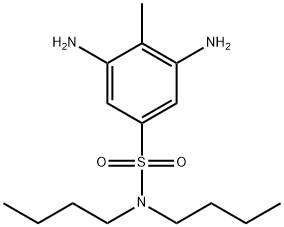 2,6-diamino-N,N-dibutyltoluene-4-sulphonamide Structure