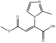 Fumaric acid, (2-methylimidazol-1-yl)-, 4-methyl ester (8CI) Struktur