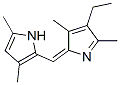 Pyrrole, 2-[(4-ethyl-3,5-dimethyl-2H-pyrrol-2-ylidene)methyl]-3,5-dimethyl- (8CI) Structure