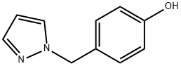 4-((1H-吡唑-1-基)甲基)苯酚 结构式