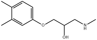 2-Propanol,1-(methylamino)-3-(3,4-xylyloxy)-,()-(8CI) Struktur