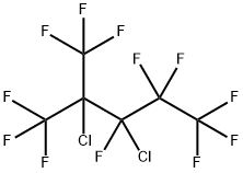 (2,3-DICHLORO)NONAFLUORO-2-(TRIFLUOROMETHYL)PENTANE 化学構造式