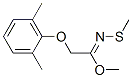 Acetimidic acid, N-methylthio-2-(2,6-xylyloxy)-, methyl ester (8CI) Struktur