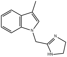 Indole, 1-(2-imidazolin-2-ylmethyl)-3-methyl- (8CI) Struktur